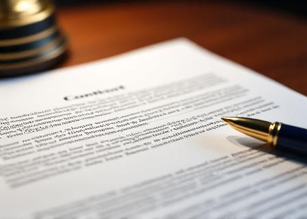 Legal document highlighting typical clauses